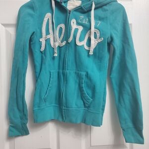 Aeropostale Zip-Up Hoodie - DAMAGED - SIZE S
